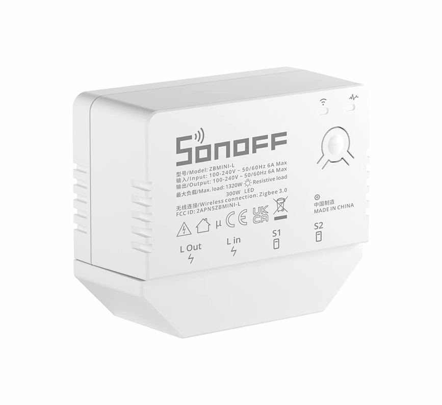 Sonoff ZBmini - Micromodule interrupteur ON/OFF ZigBee compatible eWelink,  Lidl Home, Smart Life, Jeedom, eedomus, etc. 